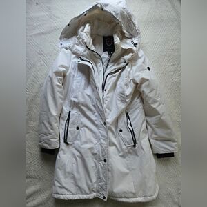 Madison 1 Women's White Hooded Parka Womens Sz M